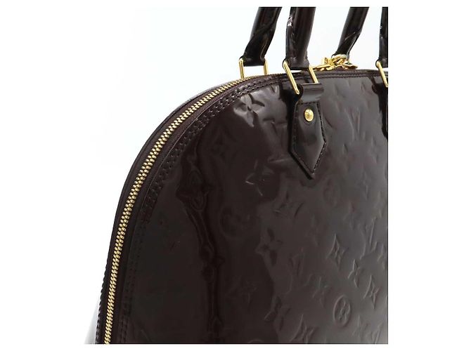 Borsa Louis Vuitton Alma Vernis Porpora - vista 7