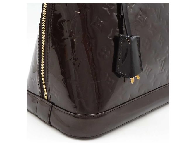 Borsa Louis Vuitton Alma Vernis Porpora - vista 8