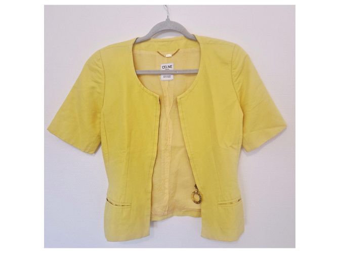 Céline Yellow Wool Jacket - view 10