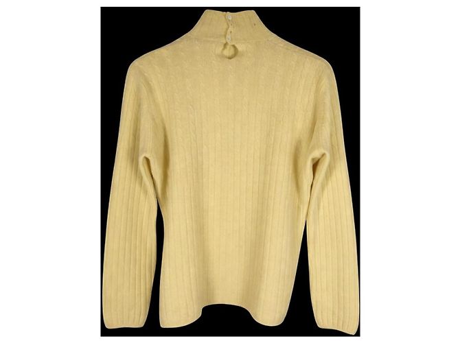 Brunello Cucinelli Gelbe Kaschmir Strickware - Ansicht 2