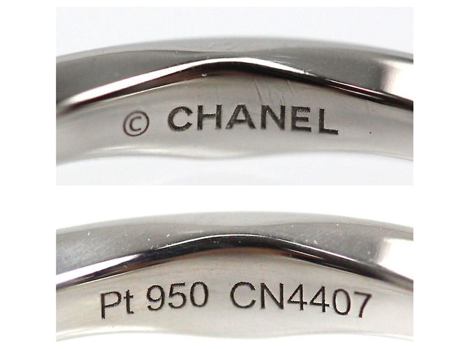 Anello della collezione Camelia in platino Pt950 di Chanel - vista 5