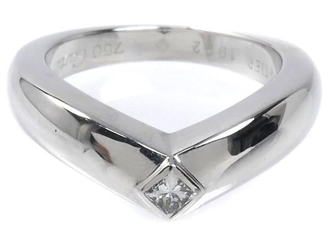 Triandre-Diamantring aus 18K Weißgold von Cartier - Ansicht 3
