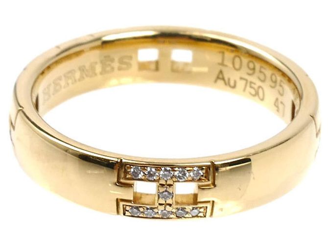 Ring Hermès Anello nuziale Hercules in oro giallo 18K Hermes - vista 3