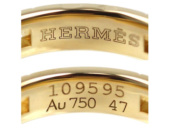 Ring Hermès Anello nuziale Hercules in oro giallo 18K Hermes - vista 5