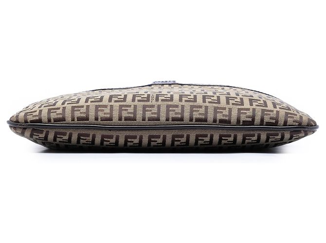 Borsa a tracolla in tela Zucchino marrone Fendi Marrone chiaro - vista 3