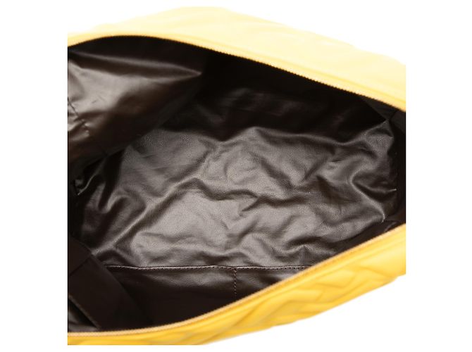 Neceser de tela técnica estampada Zucca amarilla Fendi Amarillo - vista 4
