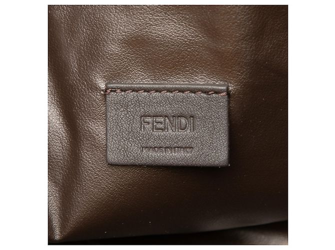 Neceser de tela técnica estampada Zucca amarilla Fendi Amarillo - vista 5