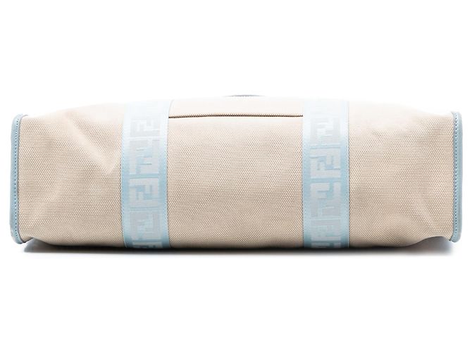 Fendi Braune Zucca-besetzte Canvas-Tasche Beige - Ansicht 3