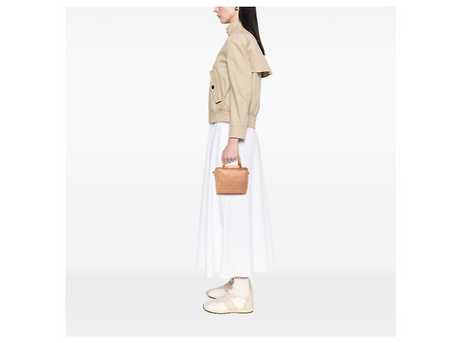 Bolsa de mão mini Zucchino em lona rosa Fendi - vista 7