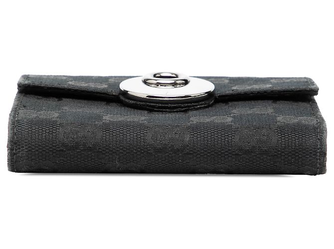 Gucci Black GG Canvas Eclipse Small Wallet - view 3