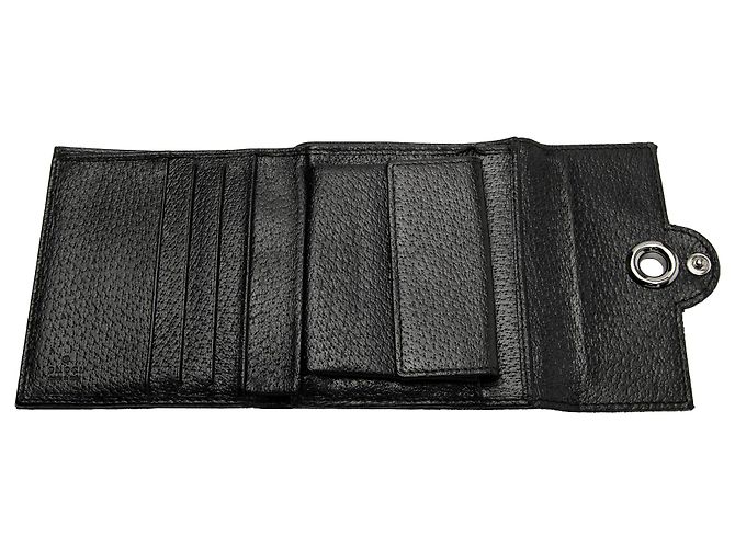Gucci Black GG Canvas Eclipse Small Wallet - view 4