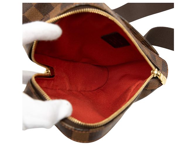 Louis Vuitton Marrone Damier Ebene Geronimos - vista 4