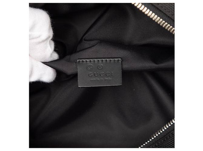 Belt bag in nylon nero Gucci - view 5