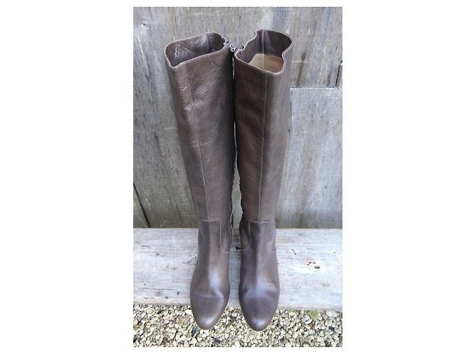 Autre Marque Botas Roberto Del Carlo de cuero marrón Castaño - vista 10