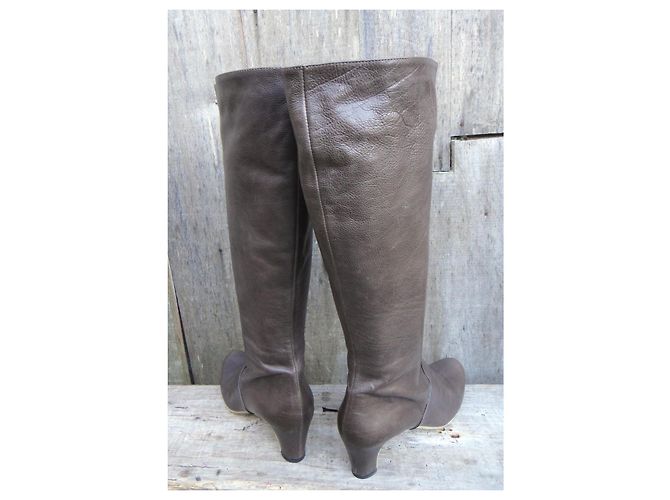 Autre Marque Botas Roberto Del Carlo de cuero marrón Castaño - vista 4