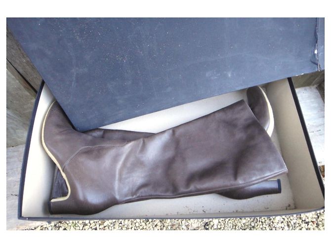 Autre Marque Botas Roberto Del Carlo de cuero marrón Castaño - vista 7