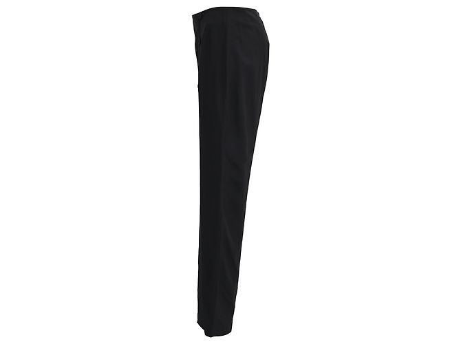 Pantalones de Acetato Negro con Detalles de Botones Alexander McQueen - vista 2