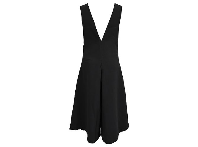 Mono con escote en V de poliéster negro Chloé - vista 3