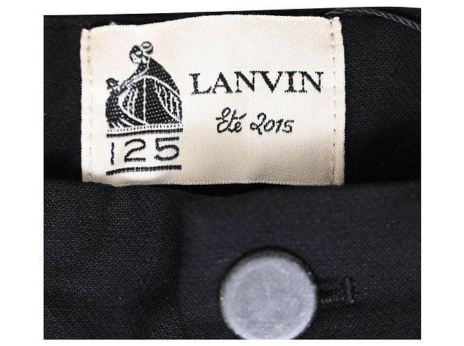 Pantalones Lanvin de lino negro - vista 4