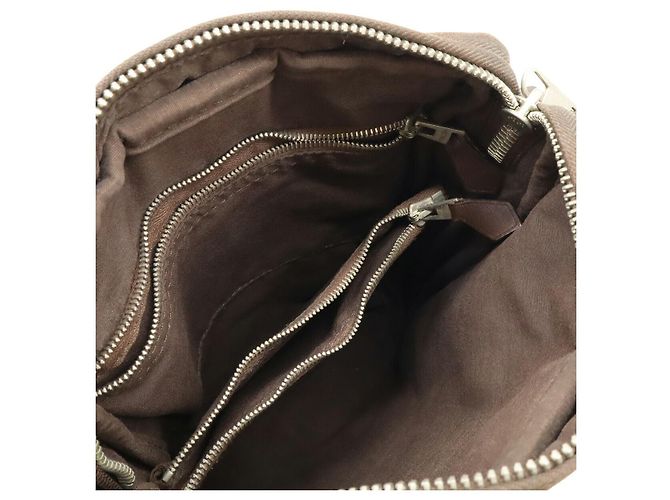 Borsa a spalla PM in pelle Chevron Toile Acapulco di Hermès Marrone Marrone scuro - vista 7