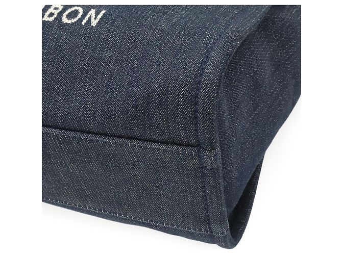 Borsa 2 in 1 in denim Deauville di Chanel Blu Blu navy - vista 3