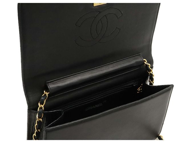 Timeless Borsa a spalla in pelle Chanel Nero - vista 5