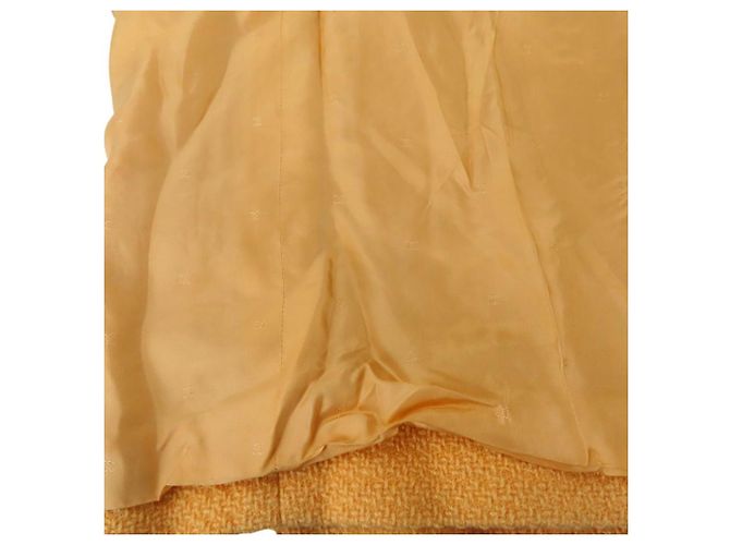 Timeless Saia de lã e seda Chanel Rosa Laranja - vista 13