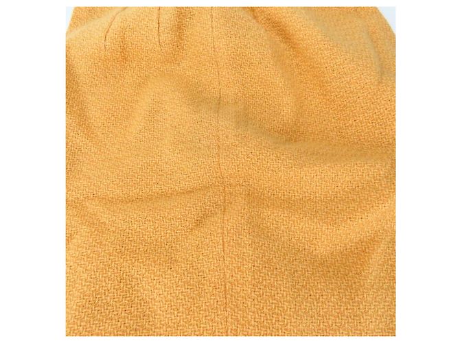 Timeless Saia de lã e seda Chanel Rosa Laranja - vista 8