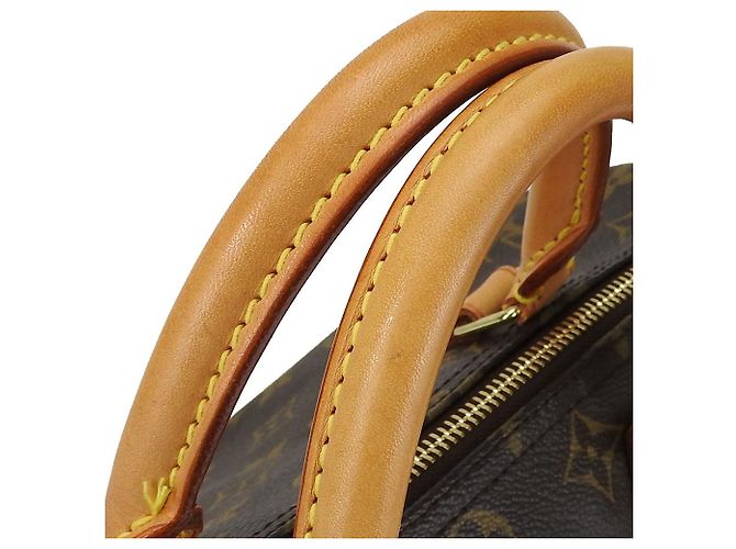 Borsa Louis Vuitton Speedy 30 Monogram Marrone - vista 11