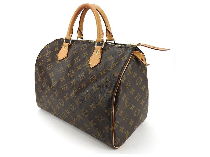 Borsa Louis Vuitton Speedy 30 Monogram Marrone - vista 2
