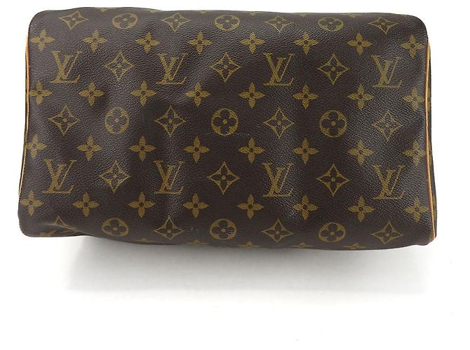Borsa Louis Vuitton Speedy 30 Monogram Marrone - vista 4