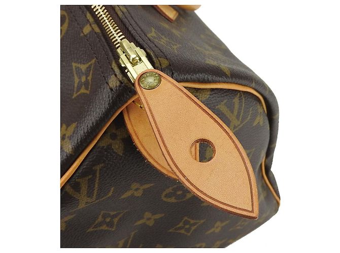 Borsa Louis Vuitton Speedy 30 Monogram Marrone - vista 5