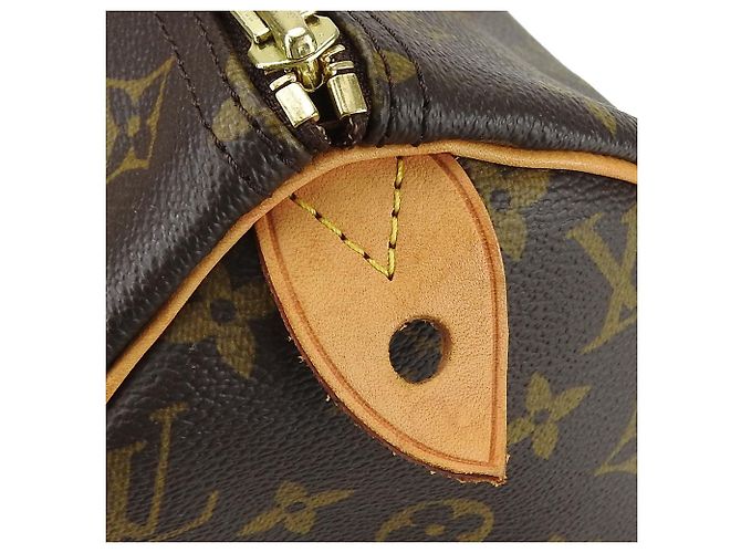 Borsa Louis Vuitton Speedy 30 Monogram Marrone - vista 6