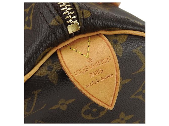 Borsa Louis Vuitton Speedy 30 Monogram Marrone - vista 7