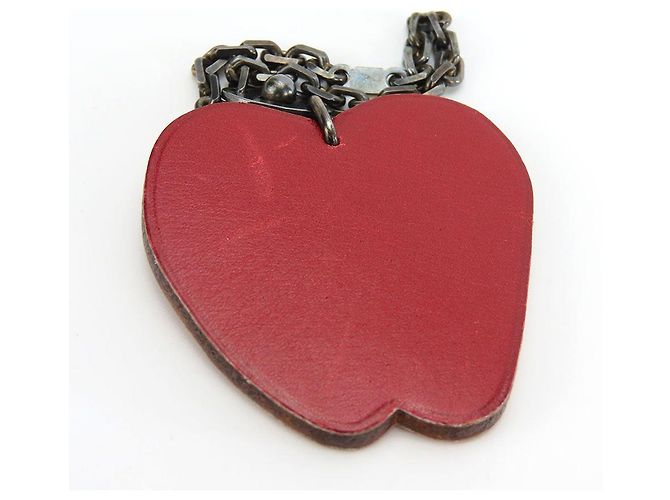Llavero de cuero Apple Hermès Silver925 Roja - vista 2