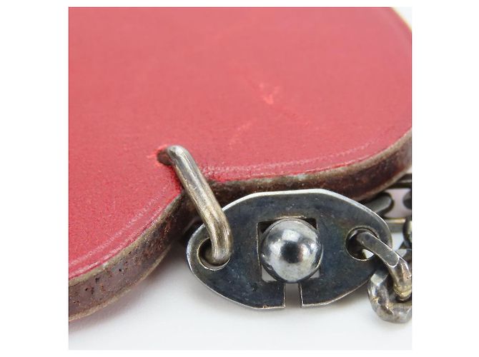 Llavero de cuero Apple Hermès Silver925 Roja - vista 5