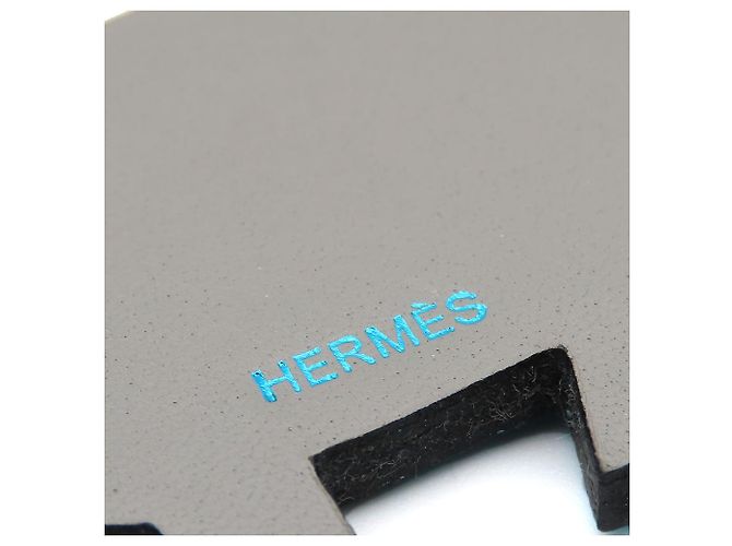 Charm in pelle Hermès Silver925 Blu Grigio - vista 3
