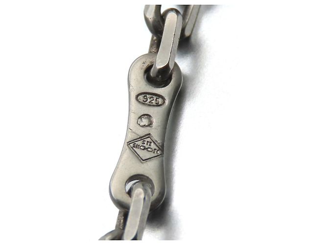Charm in pelle Hermès Silver925 Blu Grigio - vista 8