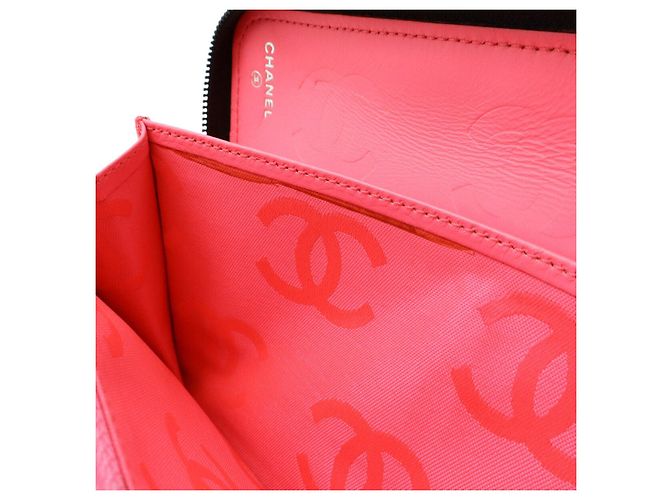 Cartera larga organizadora Chanel Cambon de piel de ternera - vista 8