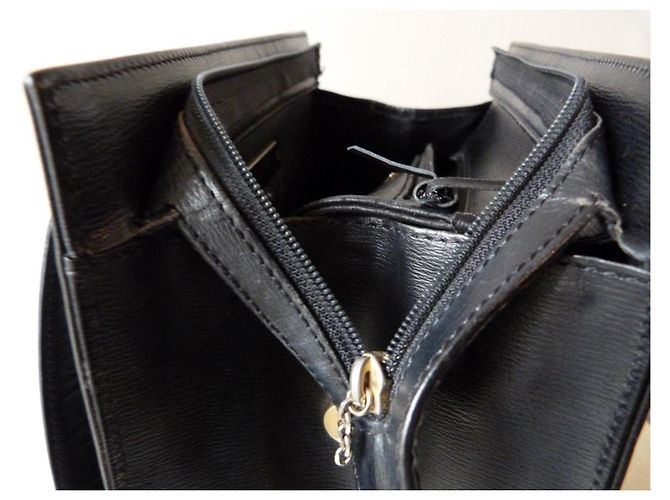 Borsa Dior in pelle verniciata nera testurizzata Nero - vista 10