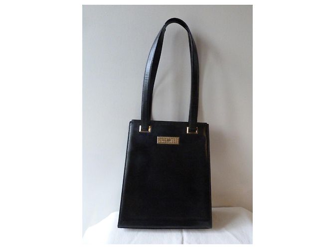 Borsa Dior in pelle verniciata nera testurizzata Nero - vista 4