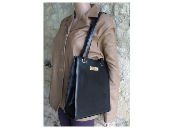 Borsa Dior in pelle verniciata nera testurizzata Nero - vista 5