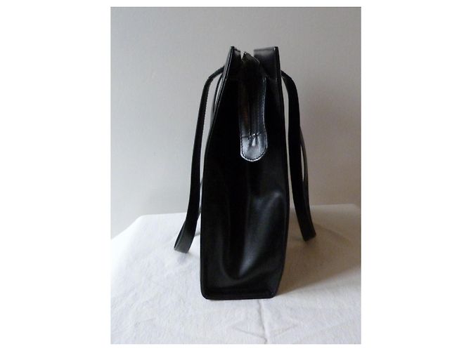 Borsa Dior in pelle verniciata nera testurizzata Nero - vista 7