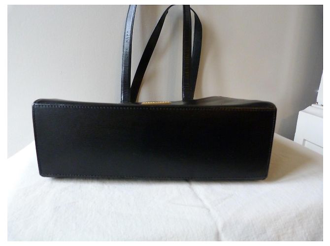 Borsa Dior in pelle verniciata nera testurizzata Nero - vista 8