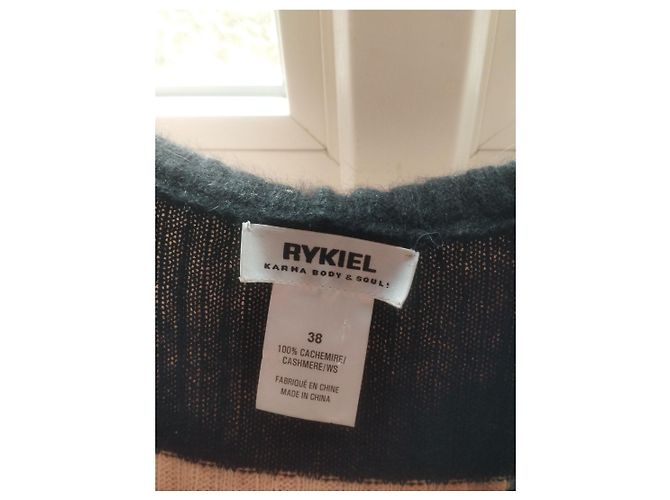 Sonia Rykiel Suéter sem mangas Rykiel Preto Rosa - vista 3