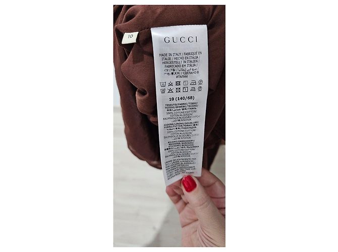 Gucci Braunes GG Monogramm Besticktes Kleid Mehrfarben - Ansicht 7