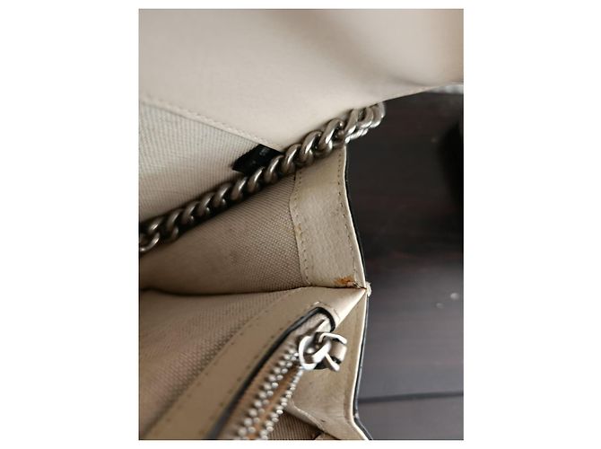 Borsa Gucci in pelle beige - vista 17