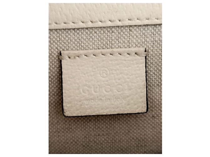Borsa Gucci in pelle beige - vista 19