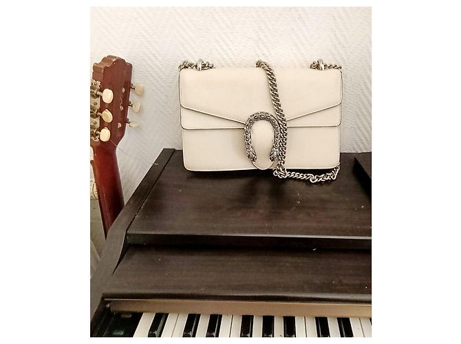 Borsa Gucci in pelle beige - vista 2