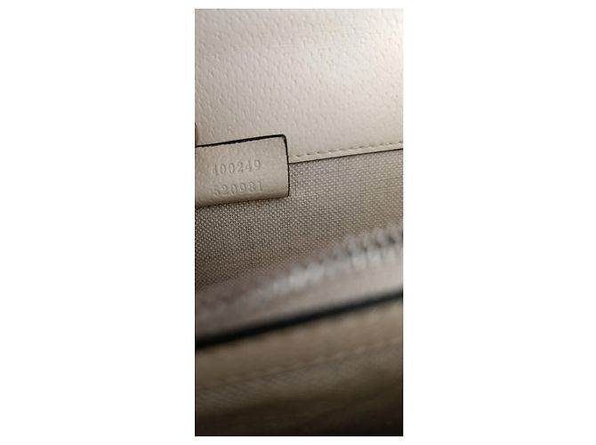 Borsa Gucci in pelle beige - vista 3